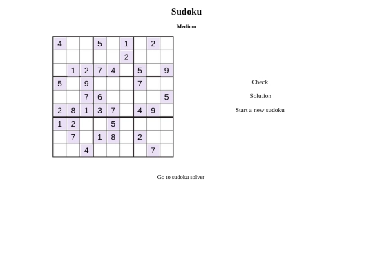 sudoku-med screenshot