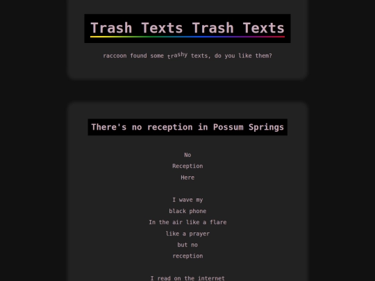 texts screenshot