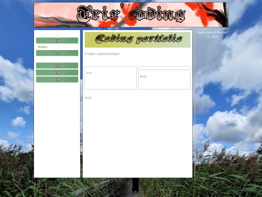 Coding experiments/coding-portfolio screenshot