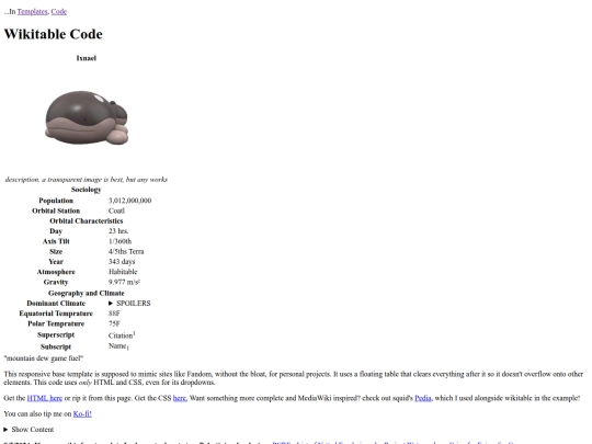 wikipagetemplate screenshot