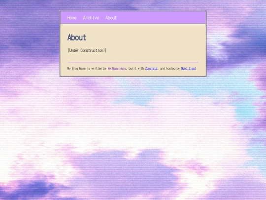 blog/about screenshot