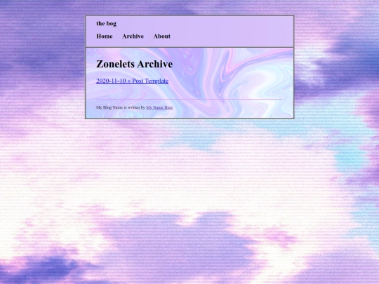blog/archive screenshot