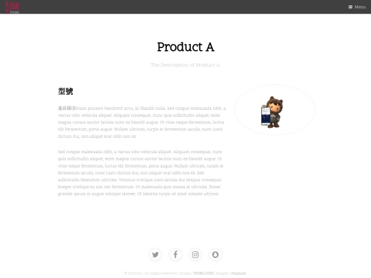 demo/product_A screenshot