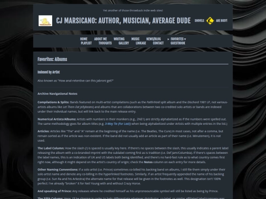 albumindexbyartist screenshot