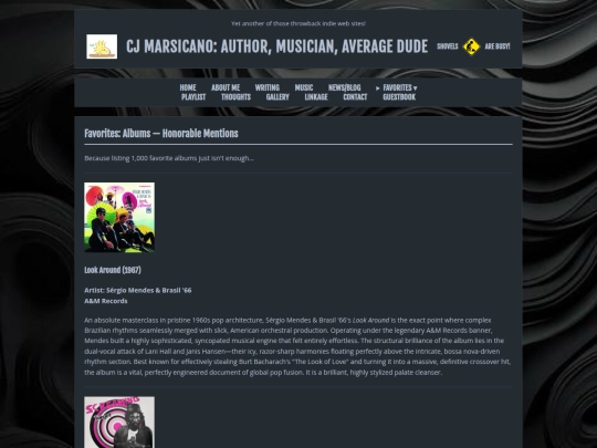 albums_honorablementions screenshot