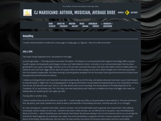 news-blog screenshot