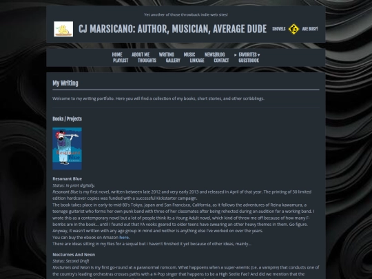 writing screenshot