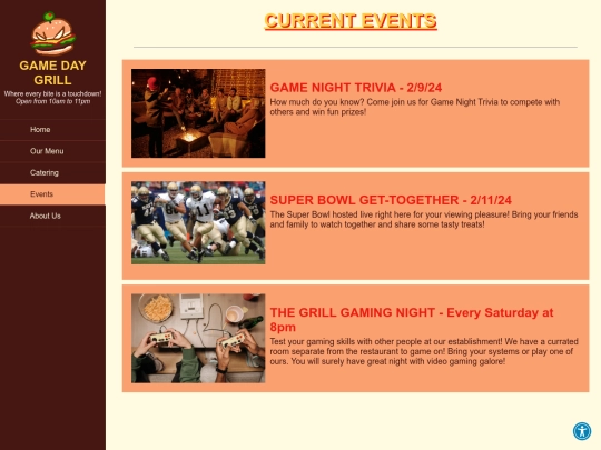 events screenshot