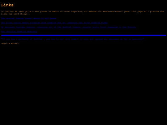 Links screenshot
