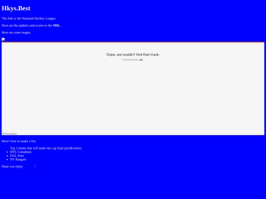 index screenshot