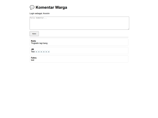 komentar screenshot