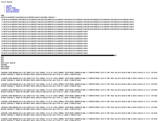 webfonts/teleset-regular-demo screenshot