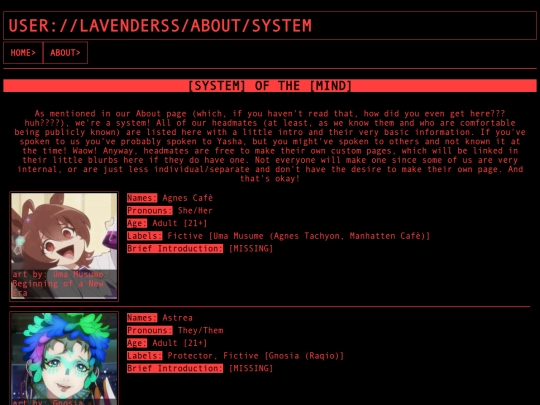 system screenshot