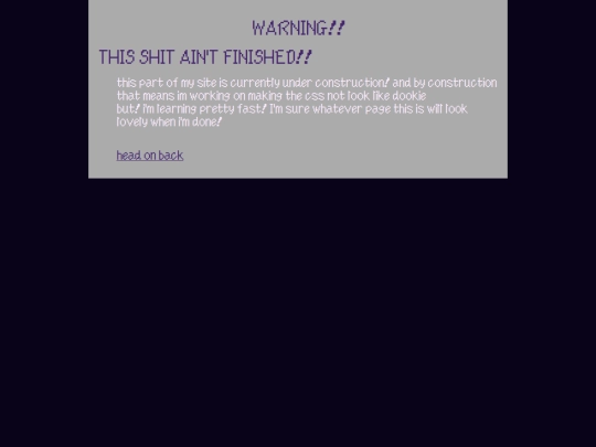 under construction screenshot