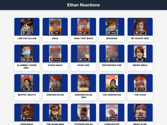ethanreactions screenshot