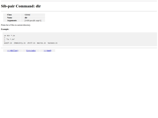 Programs/Using_Sib-pair/Commands/dir screenshot