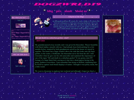 blog screenshot
