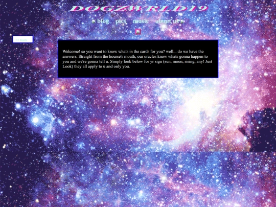 blog/horoscopes screenshot