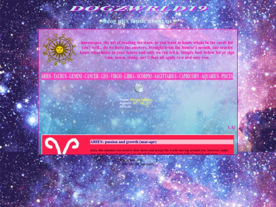 horoscopes screenshot