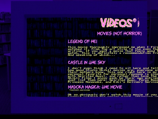 library/videos screenshot