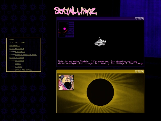 links screenshot