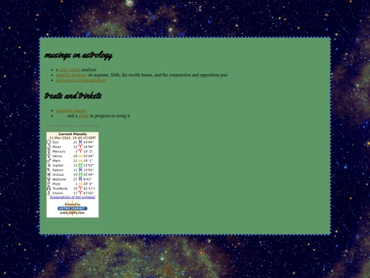 astrology screenshot