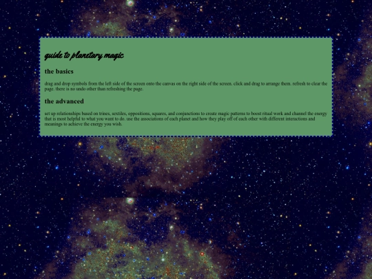 astrology/planetarymagic screenshot