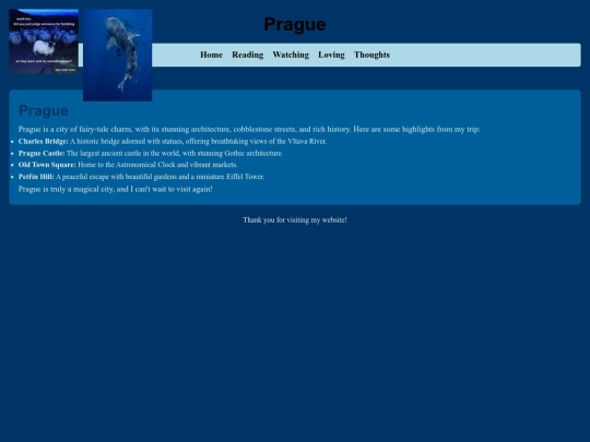website /prague screenshot
