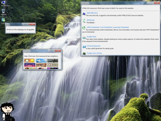 links screenshot