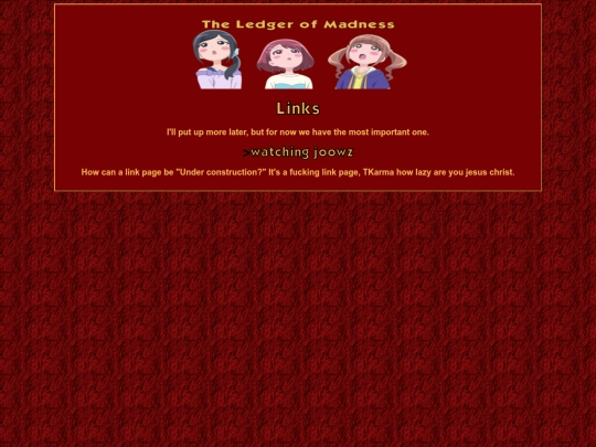 Links screenshot