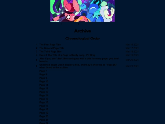 archive screenshot