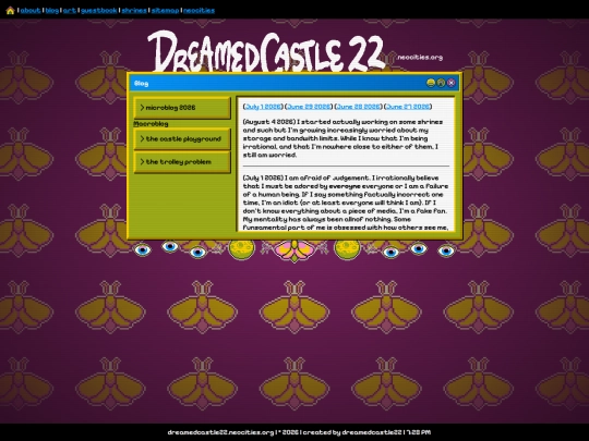 blog screenshot