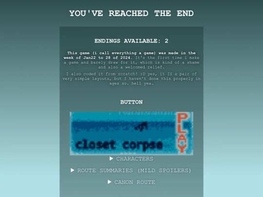 z-closetcorpse/4-end screenshot