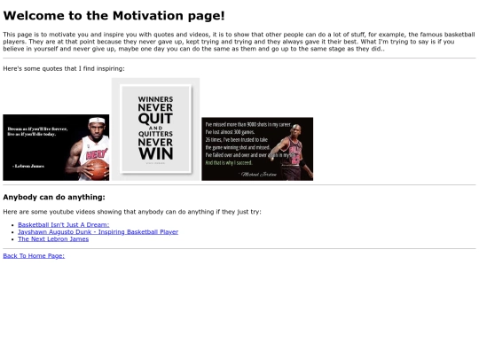 Motivation screenshot