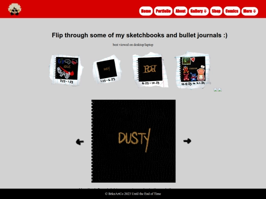 Dusty-Sketch-Flip-Page screenshot