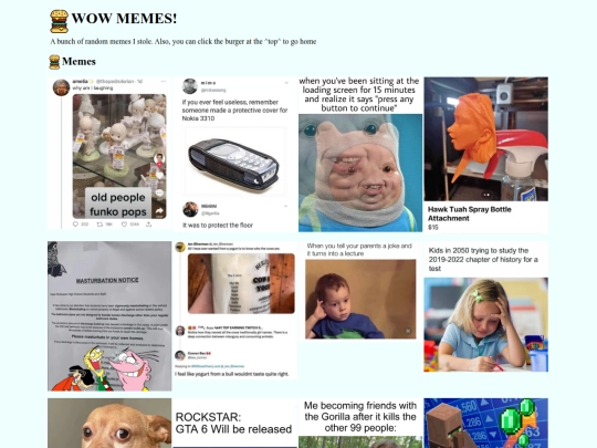 pages/memes screenshot
