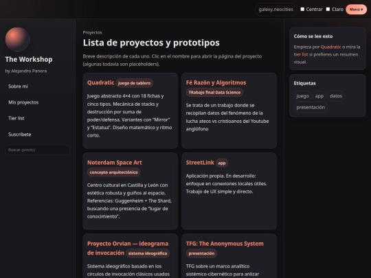 projects screenshot