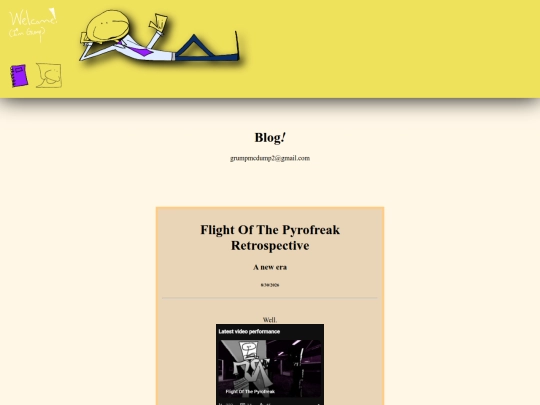 Blog screenshot