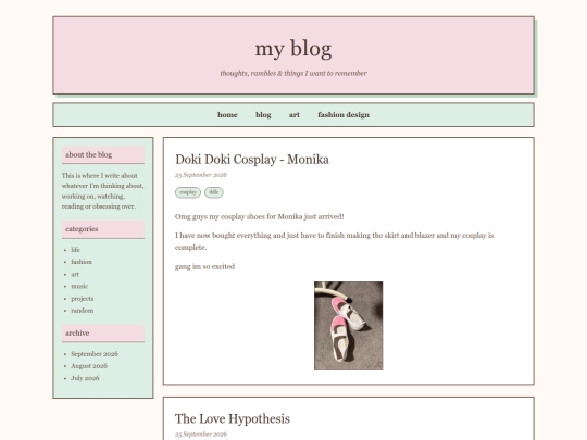 blog screenshot