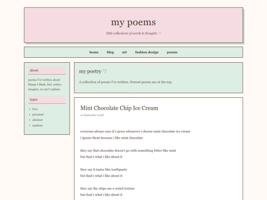 poems screenshot