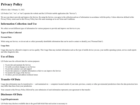 ldpocket screenshot