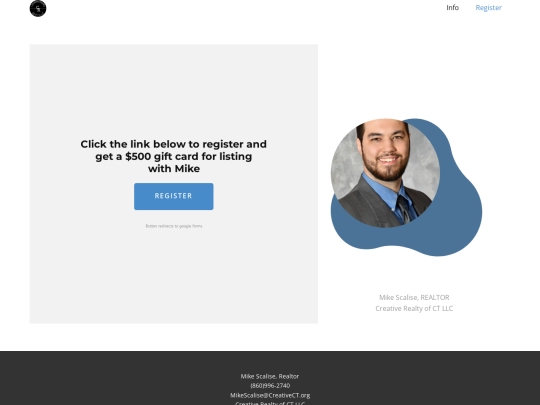 Register screenshot