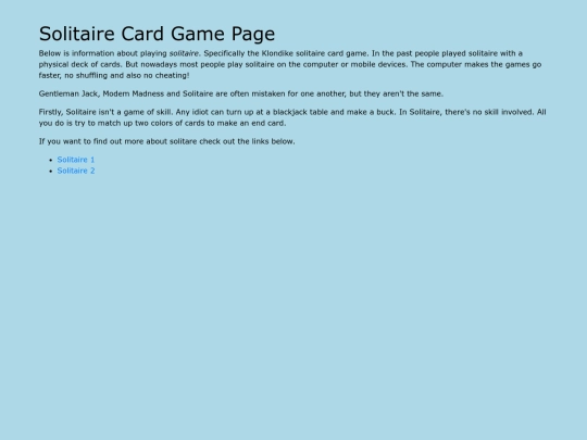 solitaire screenshot