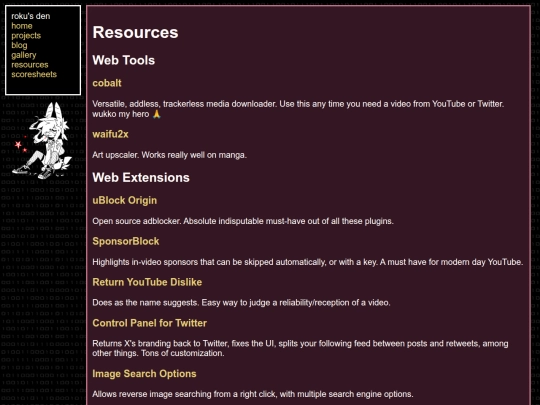 resources screenshot