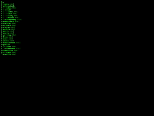 testindex/sitemap screenshot