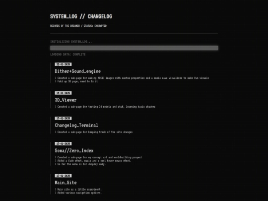 changelog screenshot