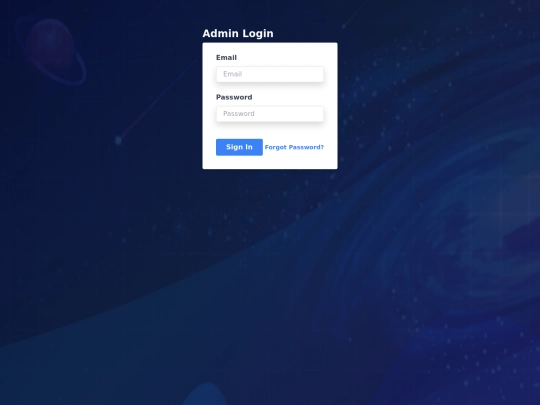 login screenshot