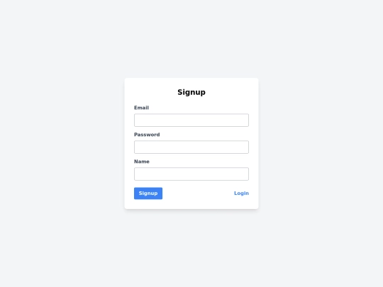 signup screenshot
