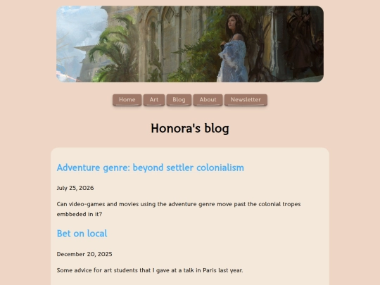 blog screenshot