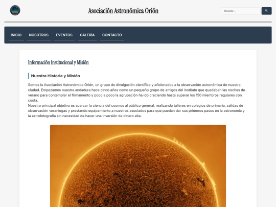 pages/nosotros screenshot